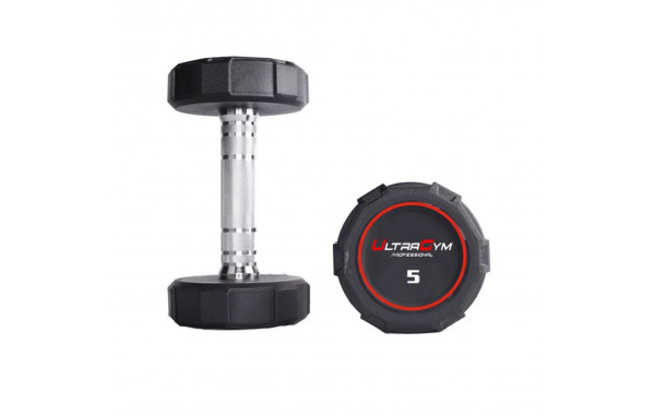 Круглые полиуретановые гантели. Ряд от 2,5 до 25 кг UltraGym UG1032D 600_380