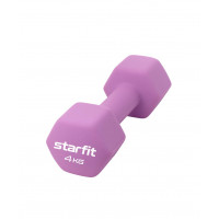 Гантель неопреновая Star Fit DB-201 4 кг, фиолетовый пастель