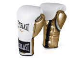 Перчатки боевые 8oz Everlast Powerlock P00000631 белый\золотой