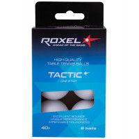 Мячи для настольного тенниса Roxel 1* Tactic, 6 шт, белый