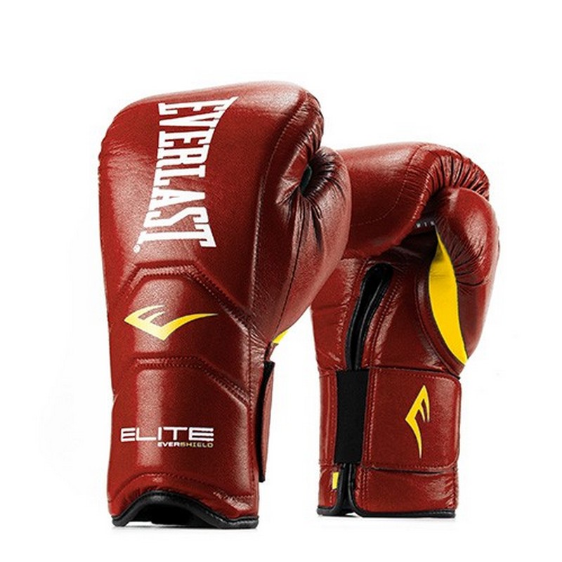 Перчатки тренировочные на липучке Everlast Elite Pro 18oz 800_800