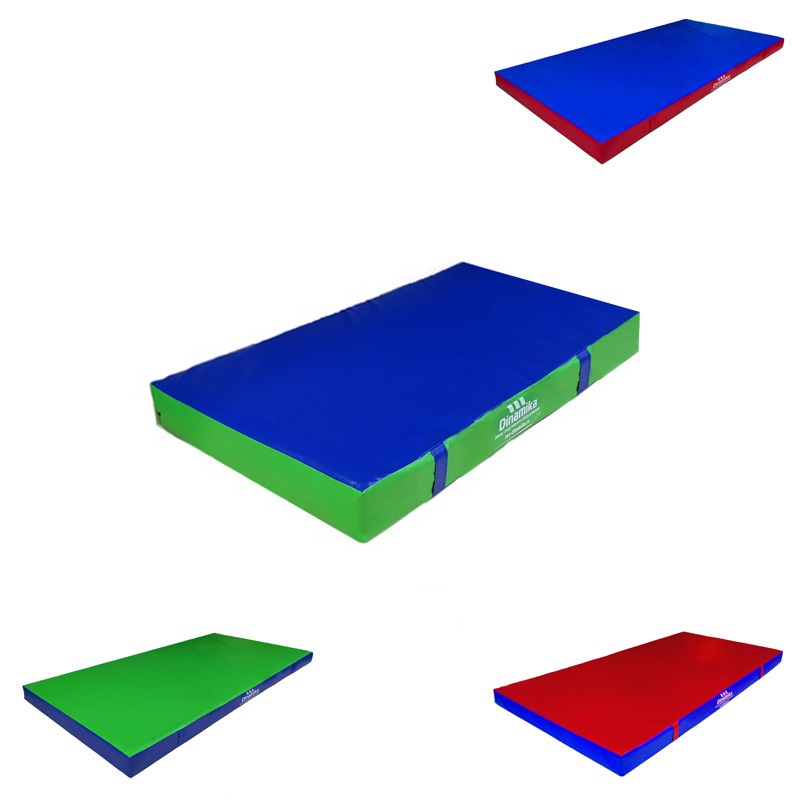 Мат гимнастический 100х50х10см винилискожа-антислип (холлослеп/холлофайбер) Dinamika ZSO-001319 800_800