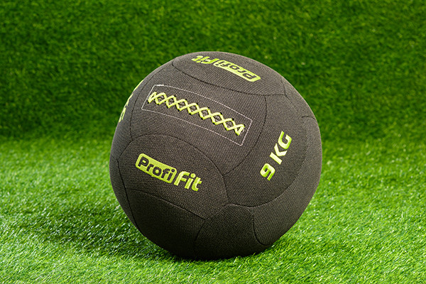 Медицинбол набивной кевларовый (Kevlar Wallball) Profi-Fit 9 кг 600_400