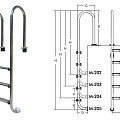 Лестница для бассейнов серии M M205 ПТК Спорт 021-0542 120_120